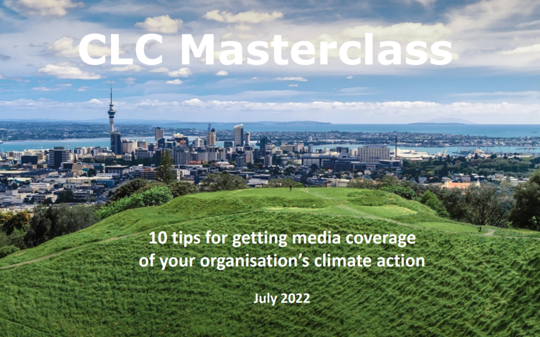 10 tips for getting media coverage of your organisation’s climate action
